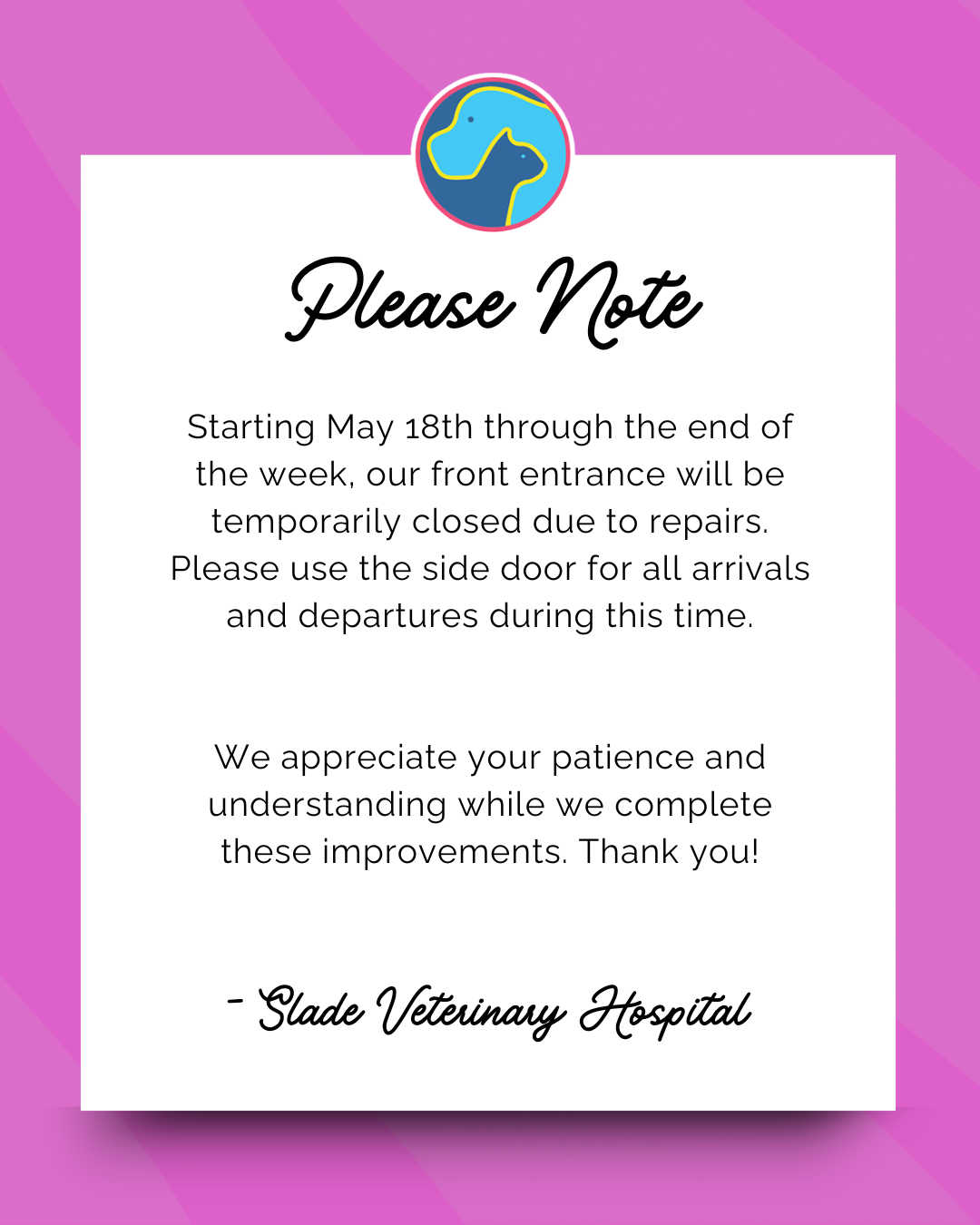Temp closing popup